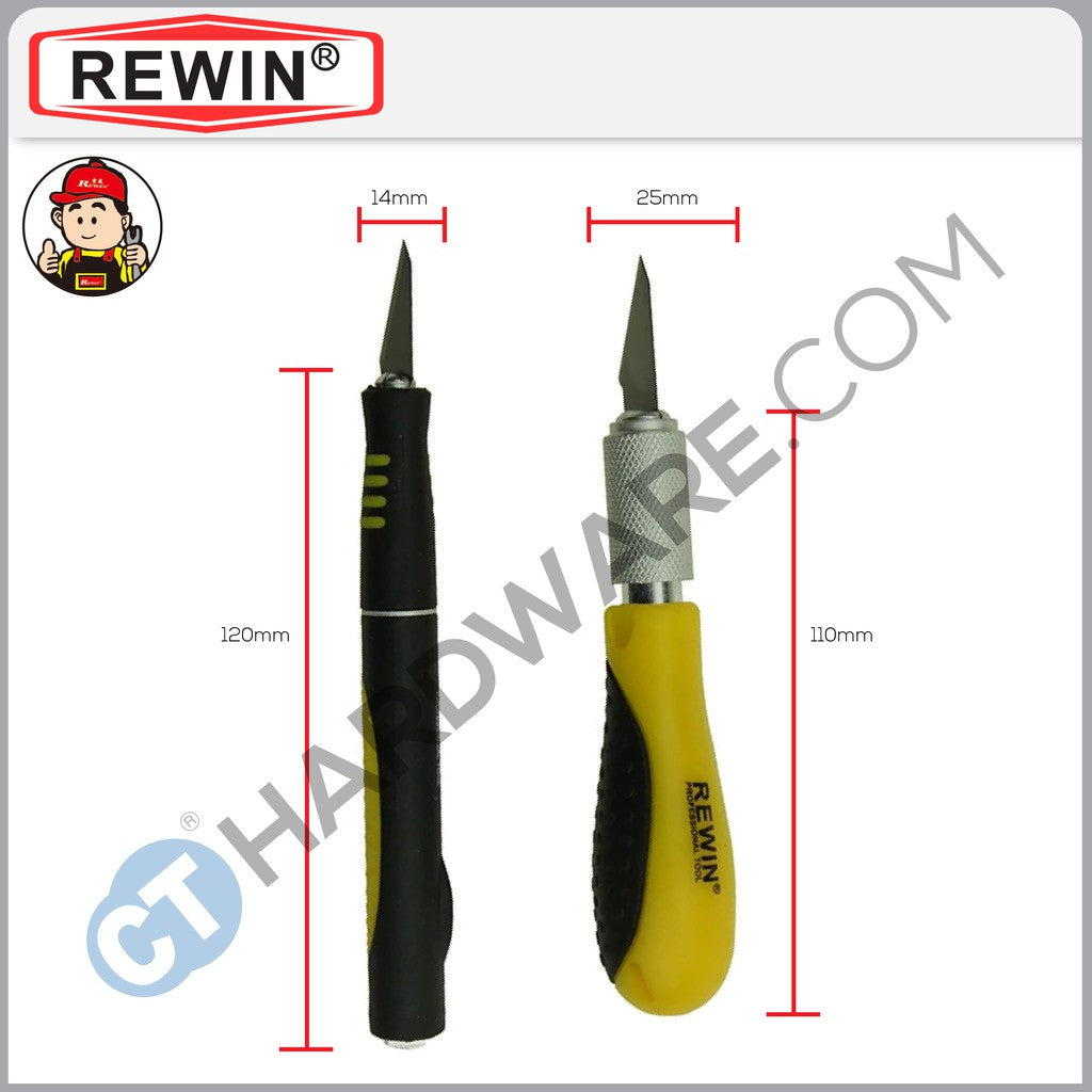 REWIN WD4014 HOBBY KNIFE SET 14PCS