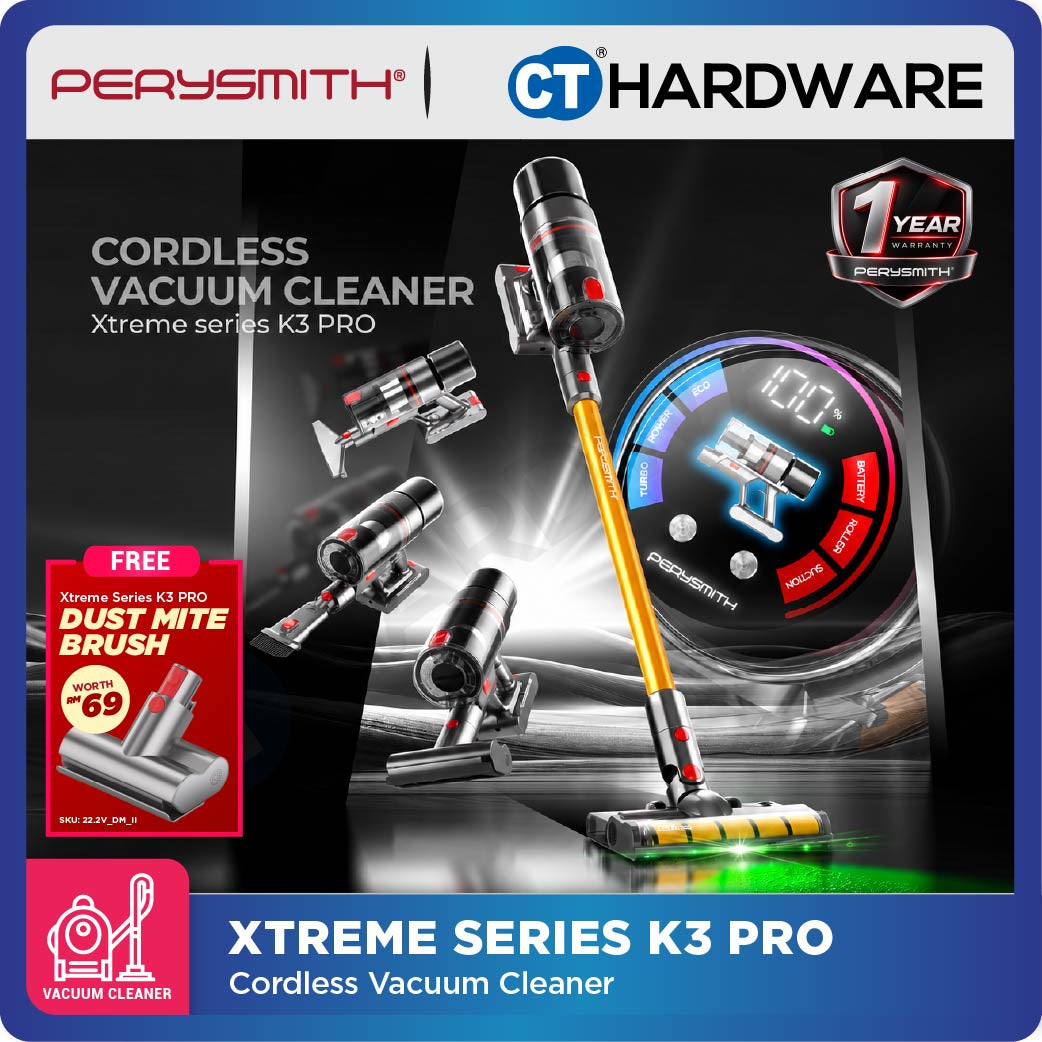 PerySmith K3 Pro Cordless Vacuum Cleaner 22.2V 30,000Pa