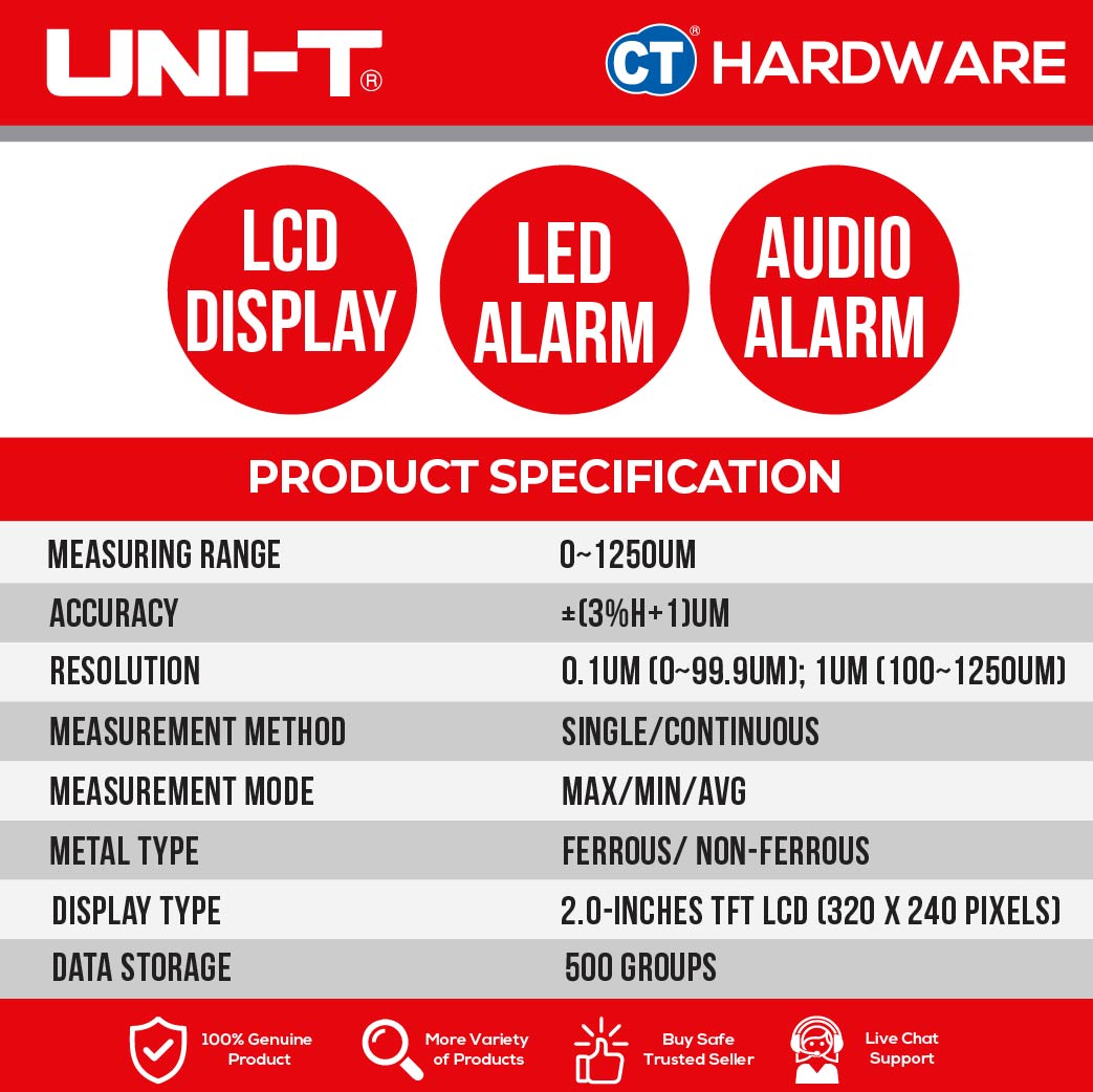 UNI-T A10T HUMIDITY & TEMPERATURE METER FOR HOME RESIDENCE USE ONLY
