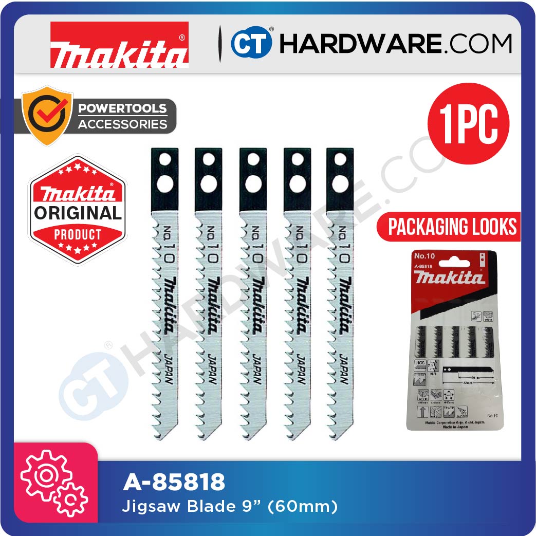 Makita A-85818 Jig Saw Blade HCS for Plywood 9TPI (5pcs)