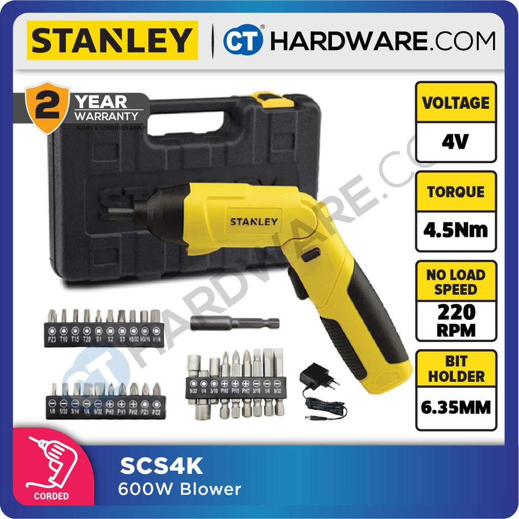 STANLEY SCS4K 4V Battery Folding Screwdriver