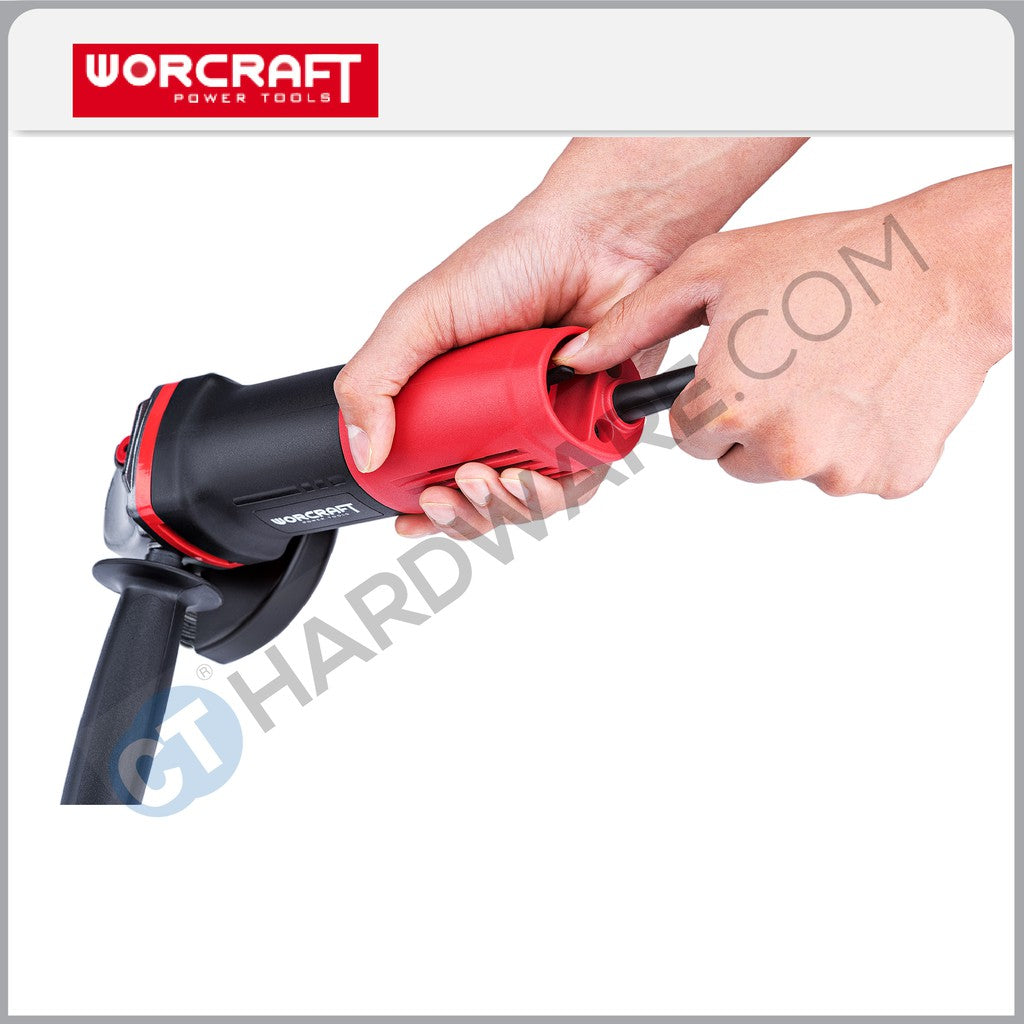 WORCRAFT AG08-100BCG SET ANGLE GRINDER 4" 750W 11000RPM (AG08100BCG)