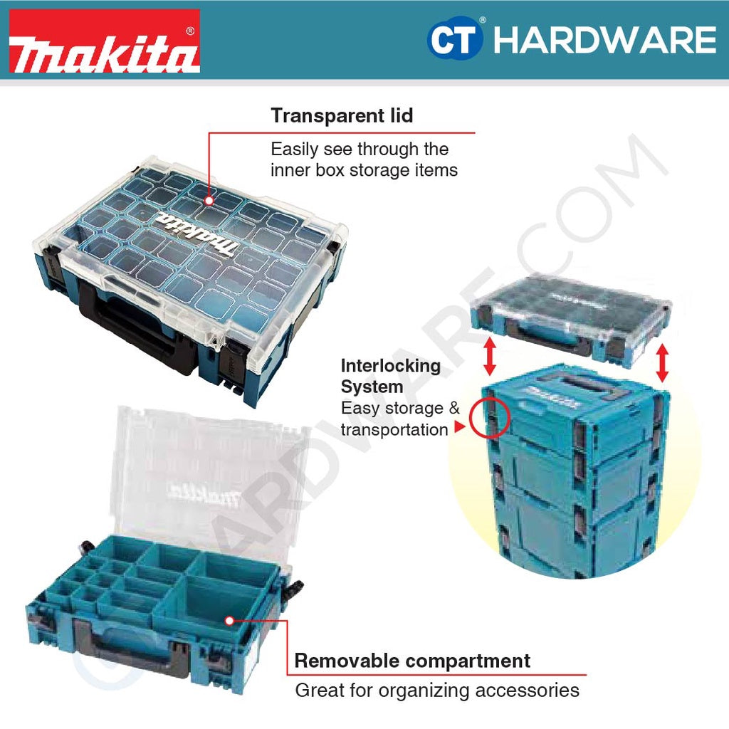 Makita 191X80-2 Makpac Organizer Set