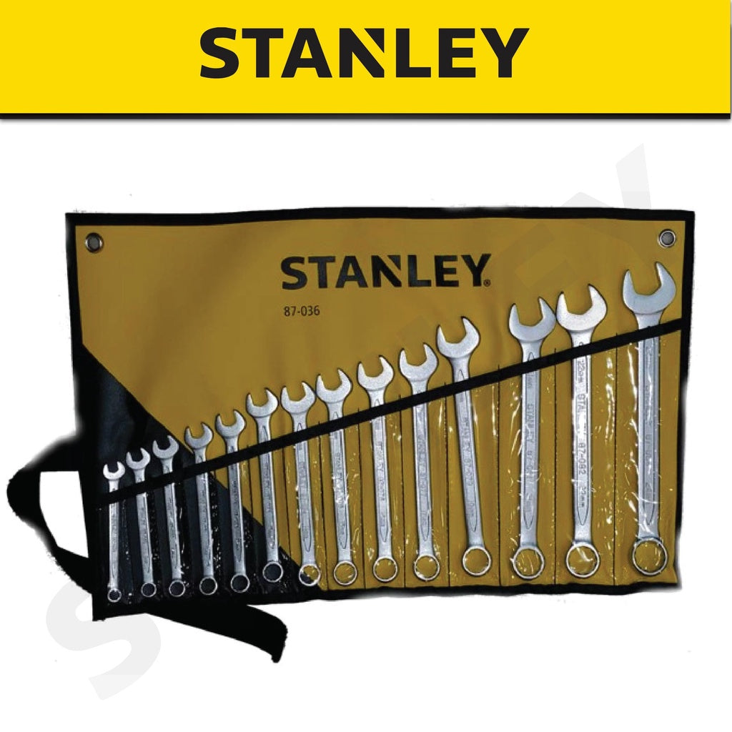 Stanley 87-036-1 Slimline Combination Wrench Set 14 pcs 8-24mm