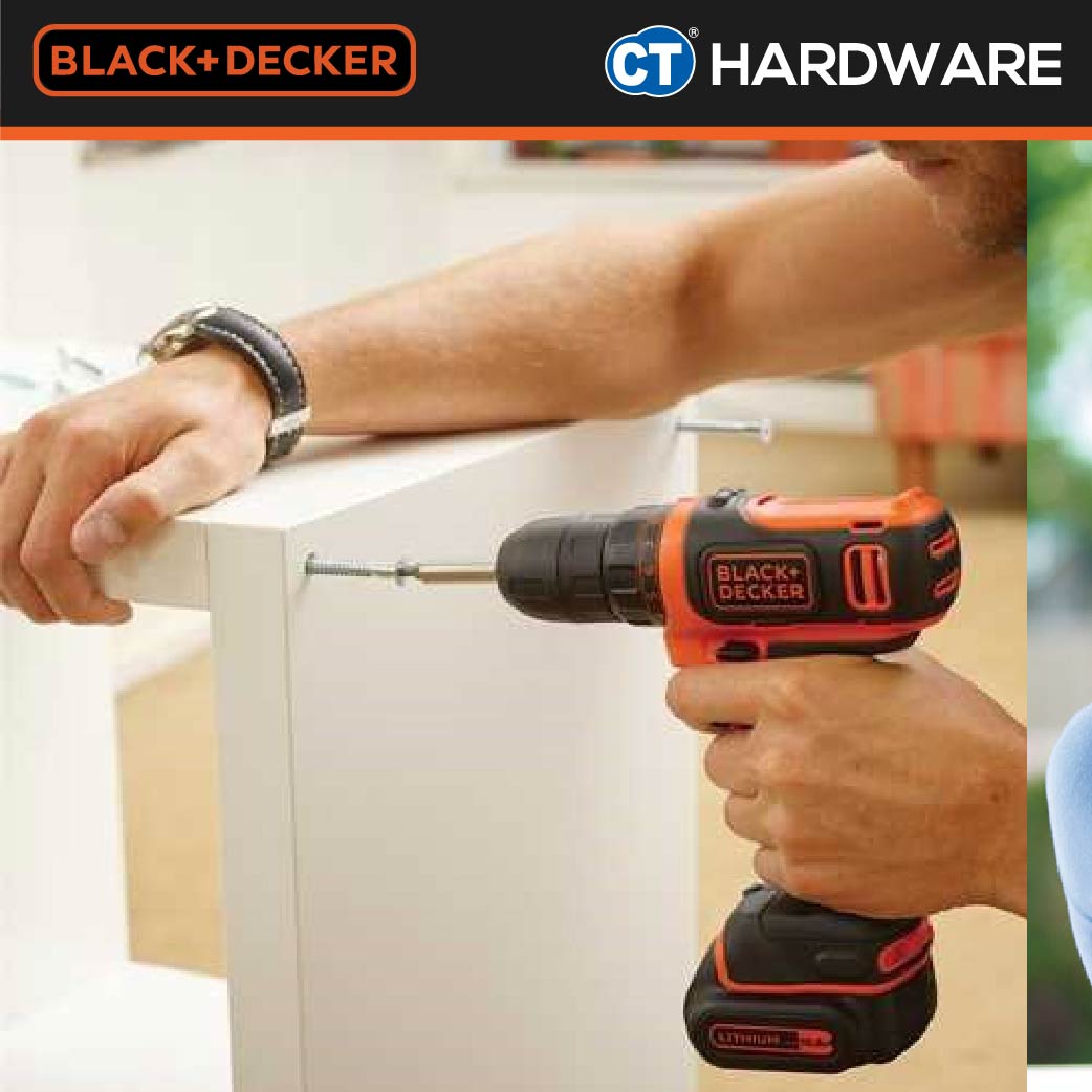 BLACK+DECKER BDCDD12K Ultra Compact Drill 10.8V 1.5AH Li-Ion 10MM 550RPM