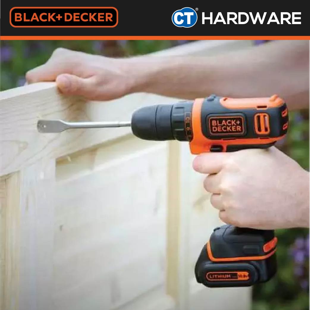 BLACK+DECKER BDCDD12PJ DRILL DRIVER WITH PROJECT KIT 10.8V LI-ION