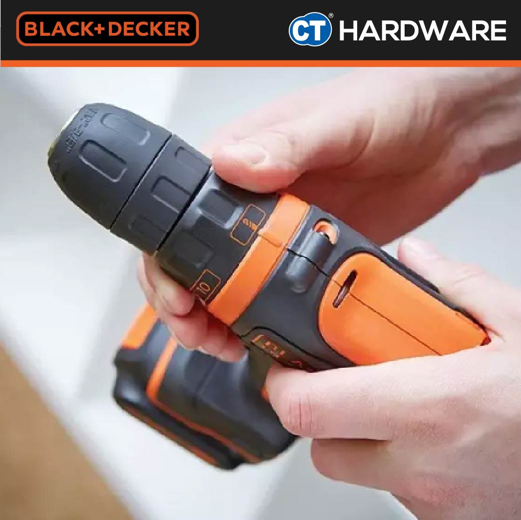 BLACK+DECKER BDCDD12PJ DRILL DRIVER WITH PROJECT KIT 10.8V LI-ION