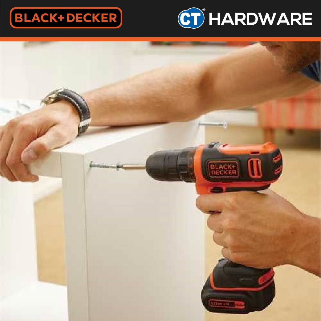 BLACK+DECKER BDCDD12PJ DRILL DRIVER WITH PROJECT KIT 10.8V LI-ION