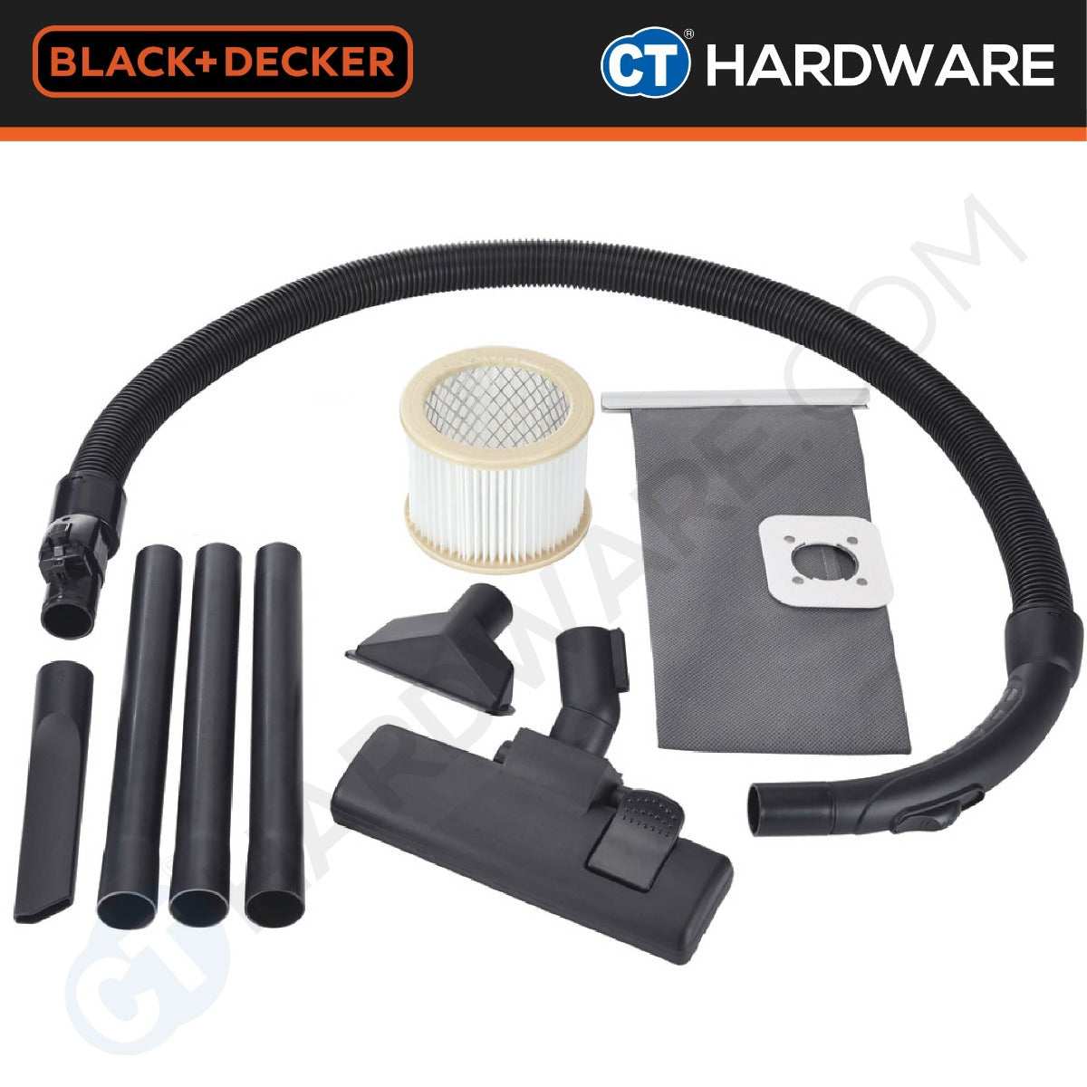 BLACK+DECKER BDWD10 Wet & Dry Vacuum Cleaner 10L 1200W