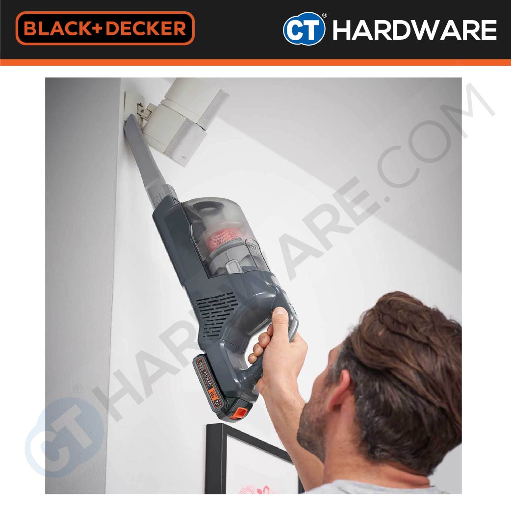 BLACK+DECKER BHFEA18D1-B1 Cordless Stick Vacuum 20V C/W 1x 2.0AH Battery & 1x Charger