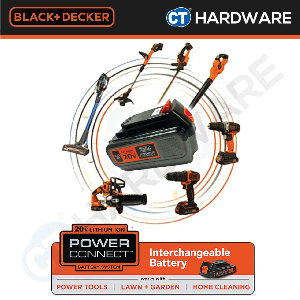 Black & Decker BL4018 Lithium-Ion Battery 18V (20V Max) 4.0Ah For Power & Garden Tools