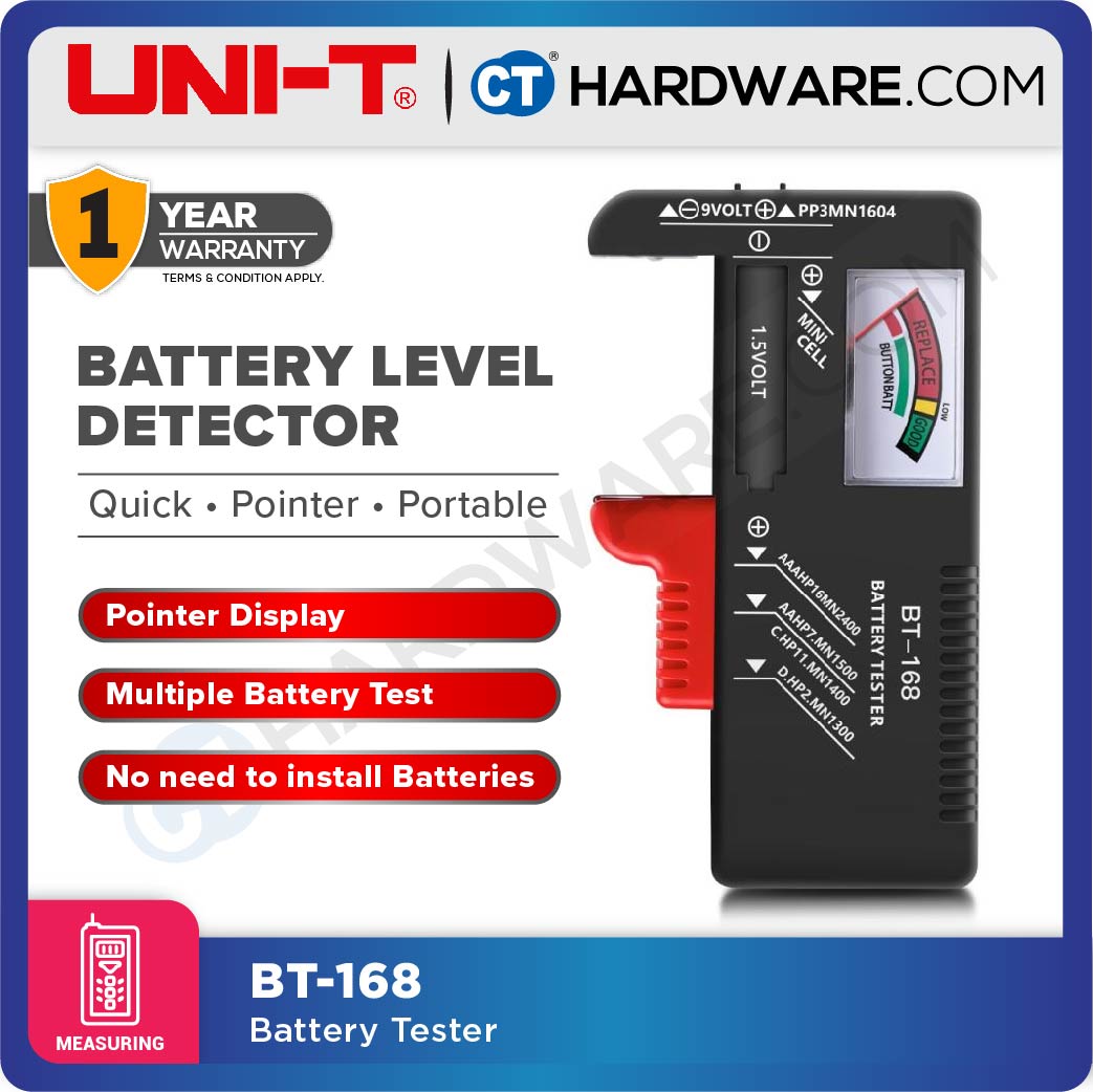 UNI-T BT168 DIGITAL BATTERY TESTER