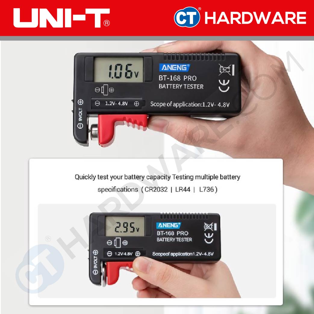 UNI-T BT168 DIGITAL BATTERY TESTER