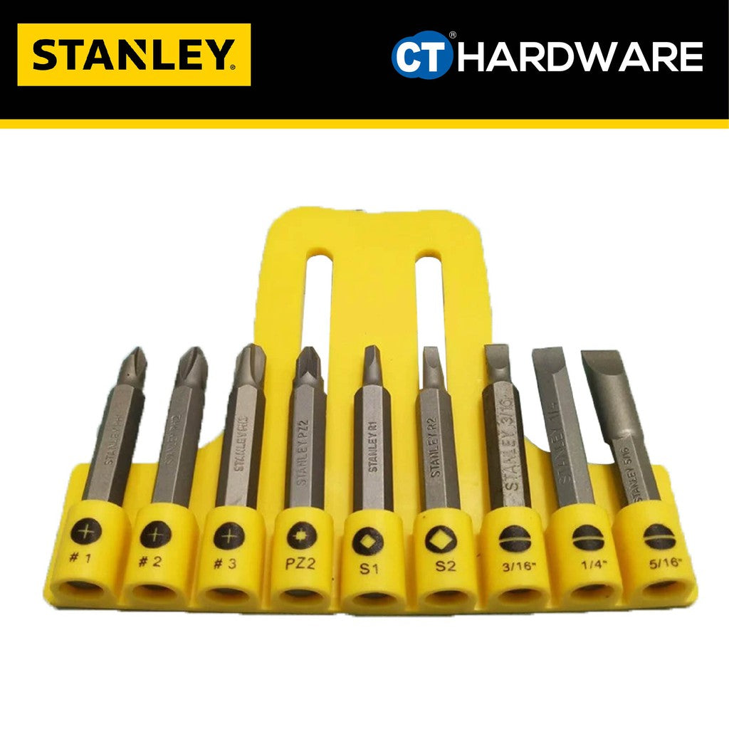 STANLEY 68-070-23 SCREWDRIVER INSERT BIT 9PC SET