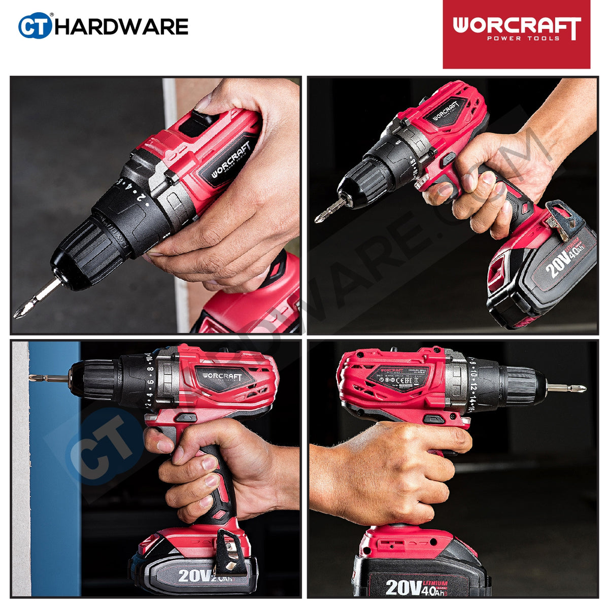 Worcraft CD-S20LiE 20V Cordless Drill