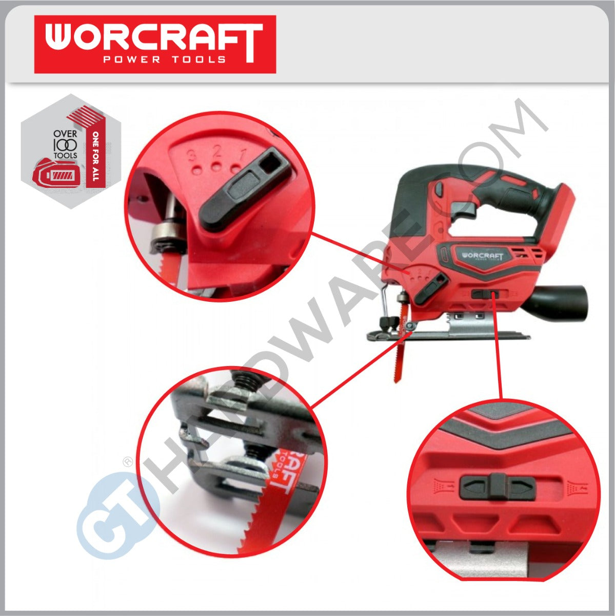 Worcraft CJS-S20Li 20V Cordless Jigsaw