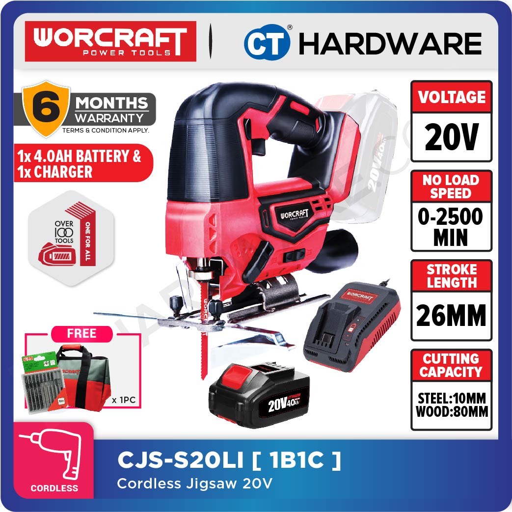 Worcraft CJS-S20Li 20V Cordless Jigsaw