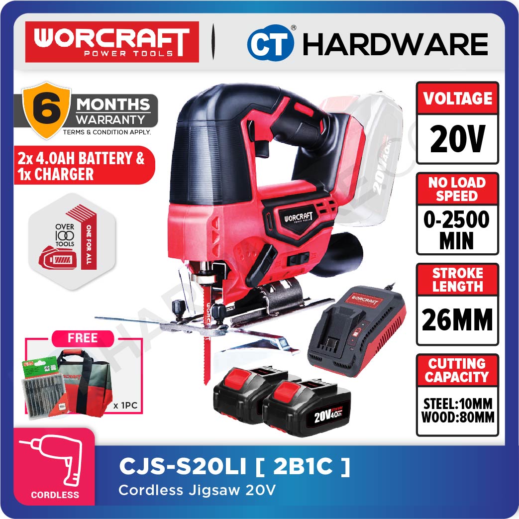Worcraft CJS-S20Li 20V Cordless Jigsaw