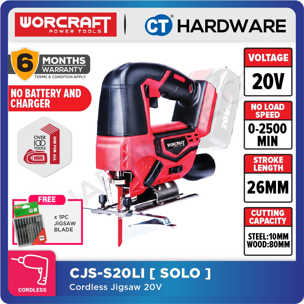 Worcraft CJS-S20Li 20V Cordless Jigsaw
