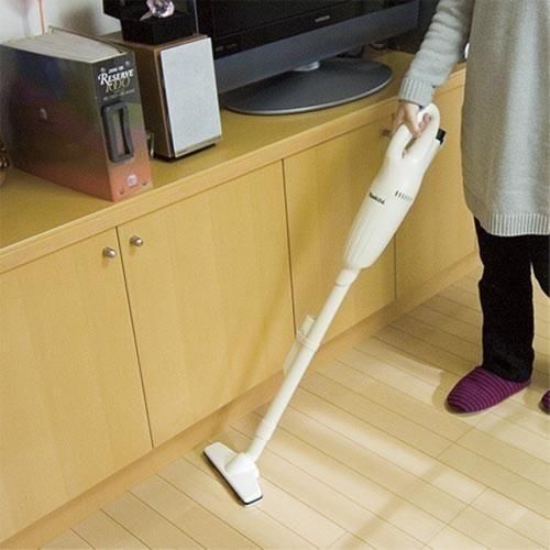 Makita CL100DZ 10.8V LITHIUM ION LXT WHITE VACUUM CLEANER + Makita DF331DWAE 10MM (3/8") 12V CORDLESS DRIVER DRILL (CXT SERIES)