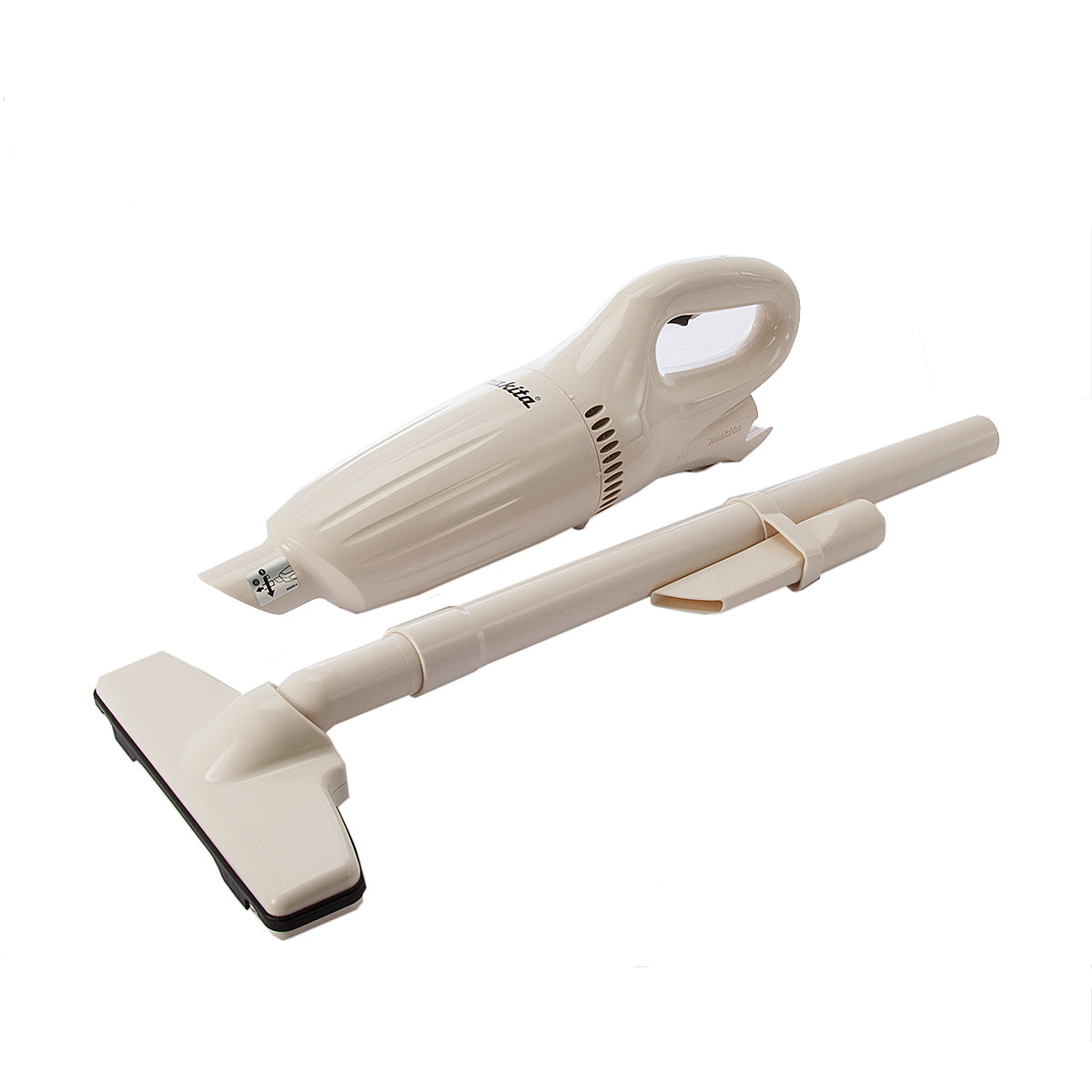 Makita CL100DZ 10.8V LITHIUM ION LXT WHITE VACUUM CLEANER + Makita DF331DWAE 10MM (3/8") 12V CORDLESS DRIVER DRILL (CXT SERIES)