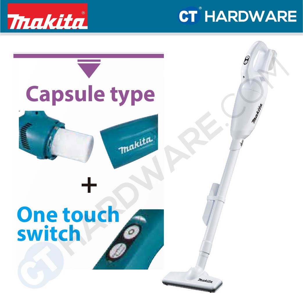 Makita CL108FDWYW/ FDZW CXT 12Vmax Cordless Cleaner 600ml 4.4kPa (Body Only | 1-Battery)