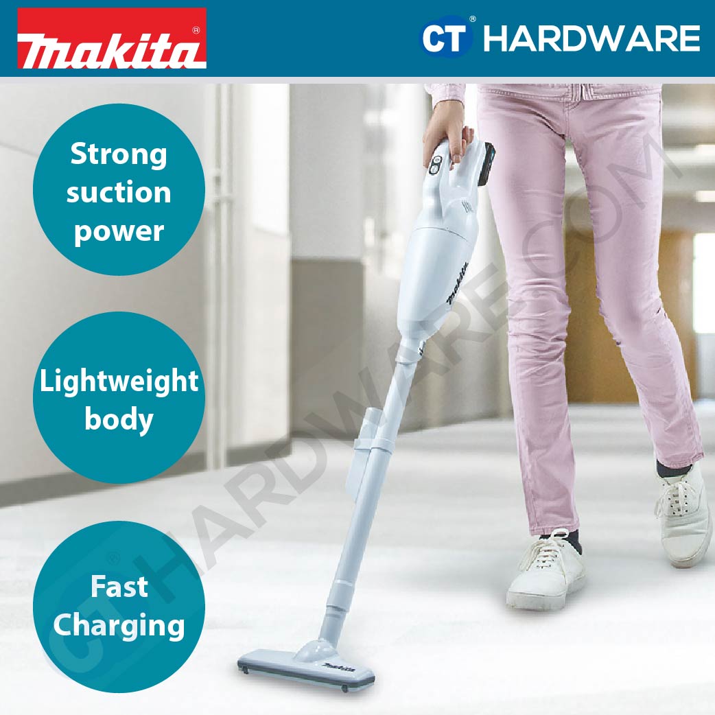 Makita CL108FDWYW/ FDZW CXT 12Vmax Cordless Cleaner 600ml 4.4kPa (Body Only | 1-Battery)