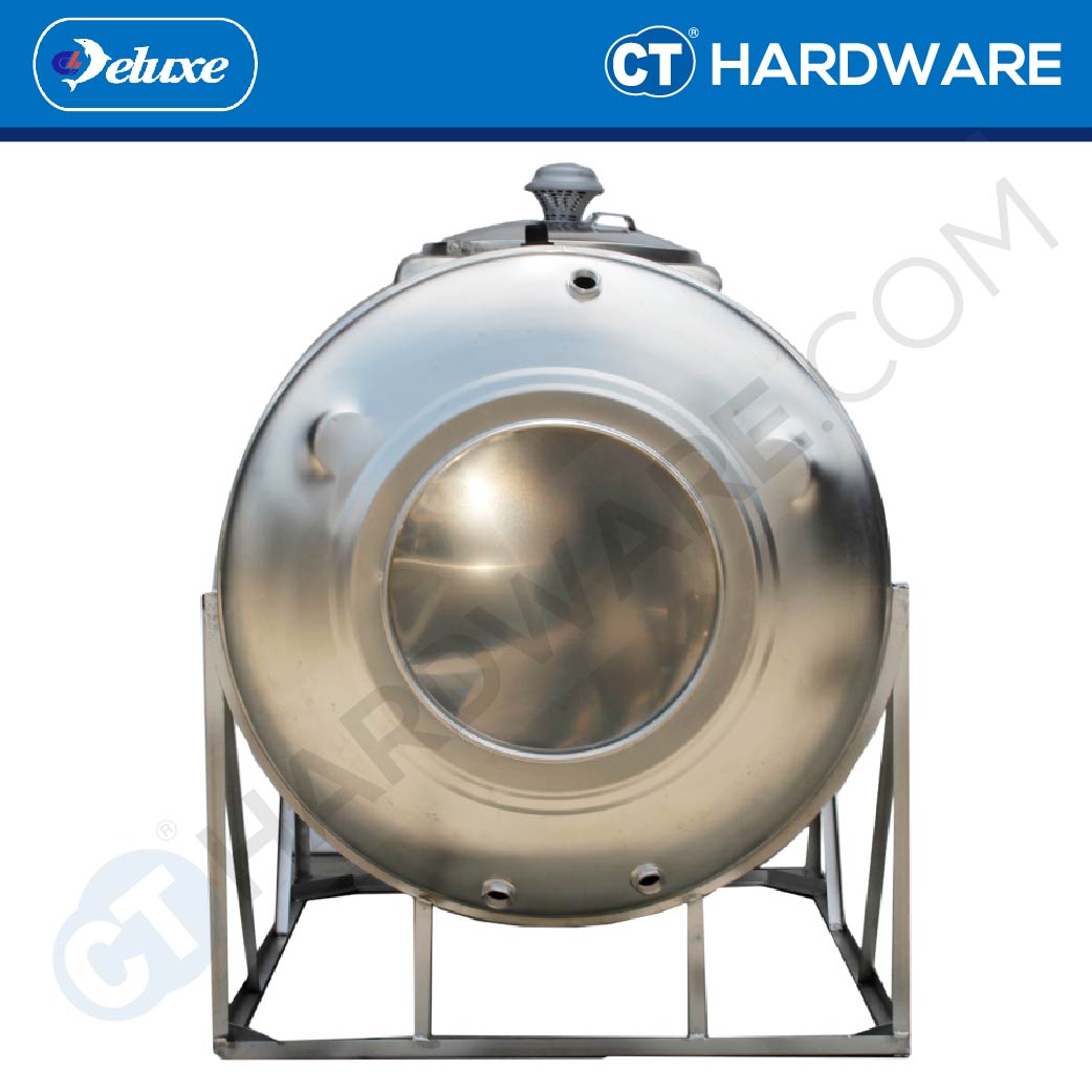 DELUXE CL30KH STAINLESS STEEL WATER TANK HORIZONTAL WITH STAND 1250 L | 275 GALLONS