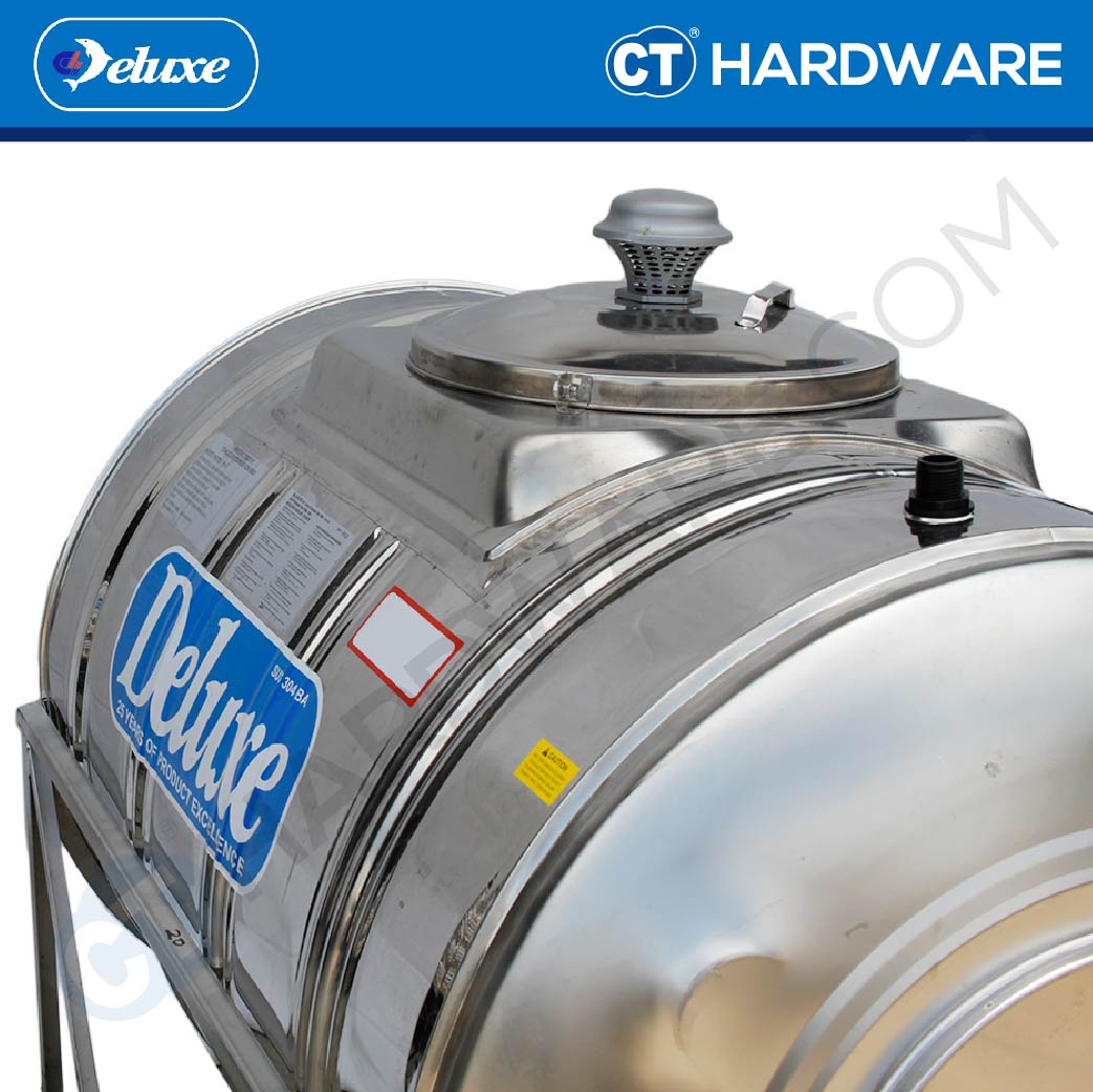 DELUXE CL30KH STAINLESS STEEL WATER TANK HORIZONTAL WITH STAND 1250 L | 275 GALLONS