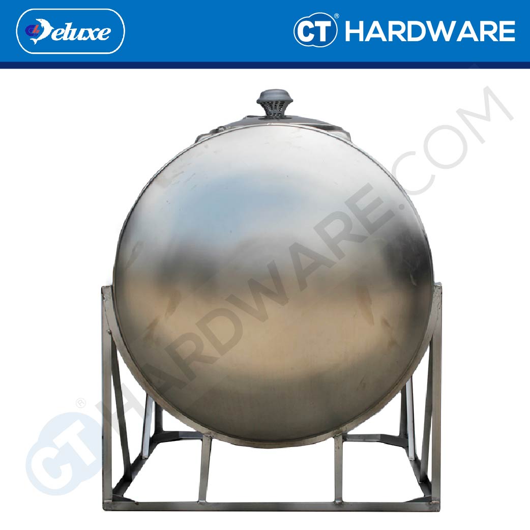 DELUXE CL30KH STAINLESS STEEL WATER TANK HORIZONTAL WITH STAND 1250 L | 275 GALLONS