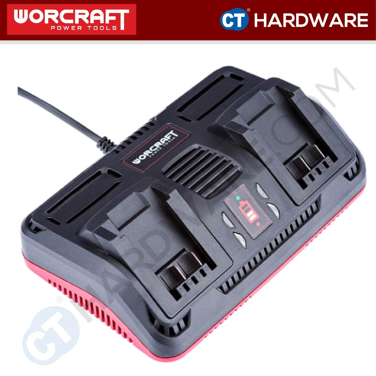 WORCRAFT CLC-20V-24D TWO PORT BATTERY CHARGER 20V (CLB20V24D)