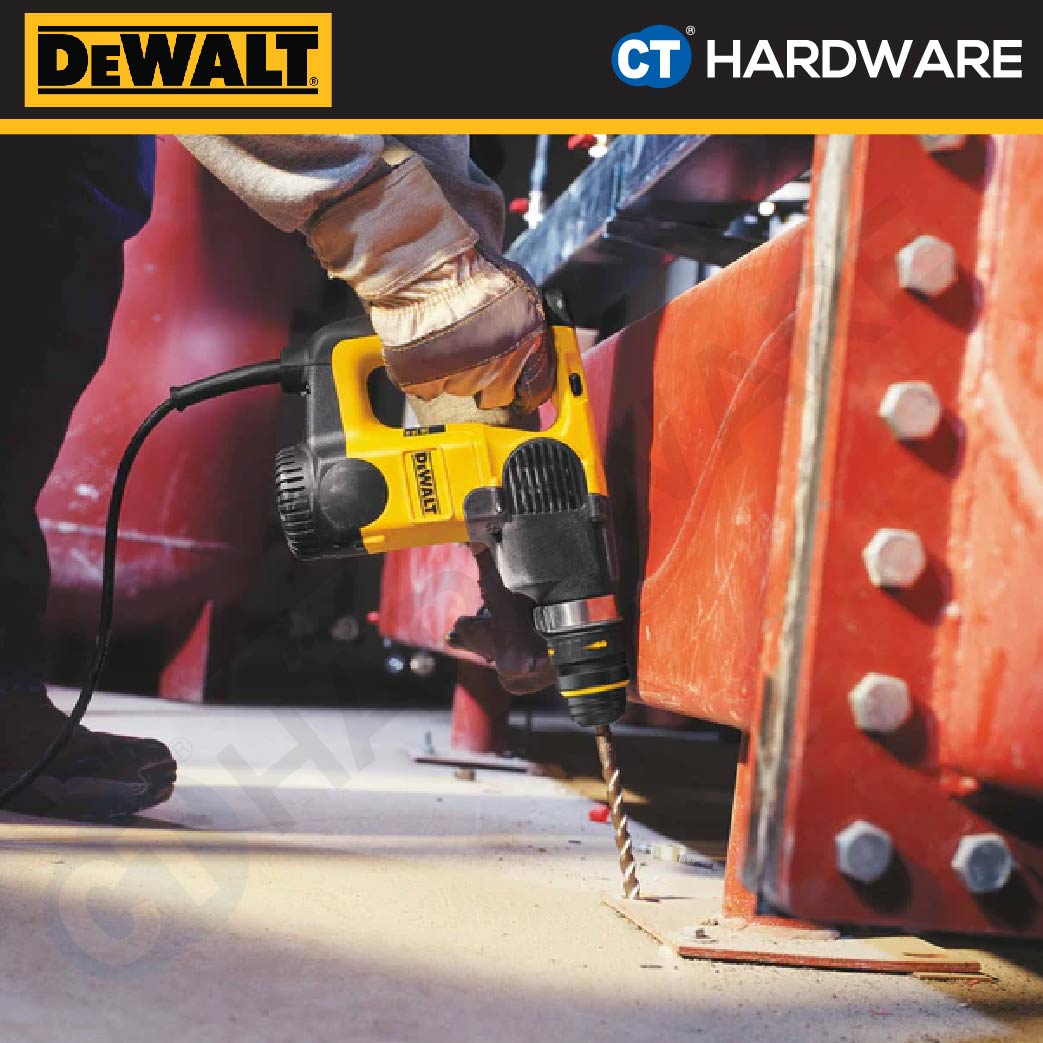 DEWALT D25413K-B1 L-SHAPE 3 MODE SDS PLUS ROTARY HAMMER 32MM 900W 820RPM 4.2KG