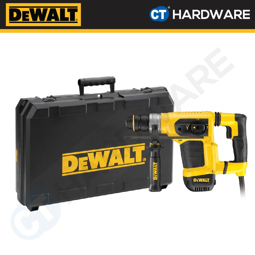 DEWALT D25413K-B1 L-SHAPE 3 MODE SDS PLUS ROTARY HAMMER 32MM 900W 820RPM 4.2KG