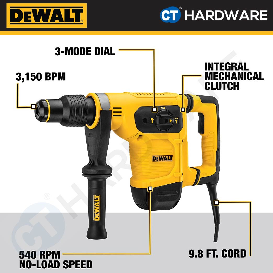 DEWALT D25811K-XD SDS MAX DEMOLITION HAMMER 5KG