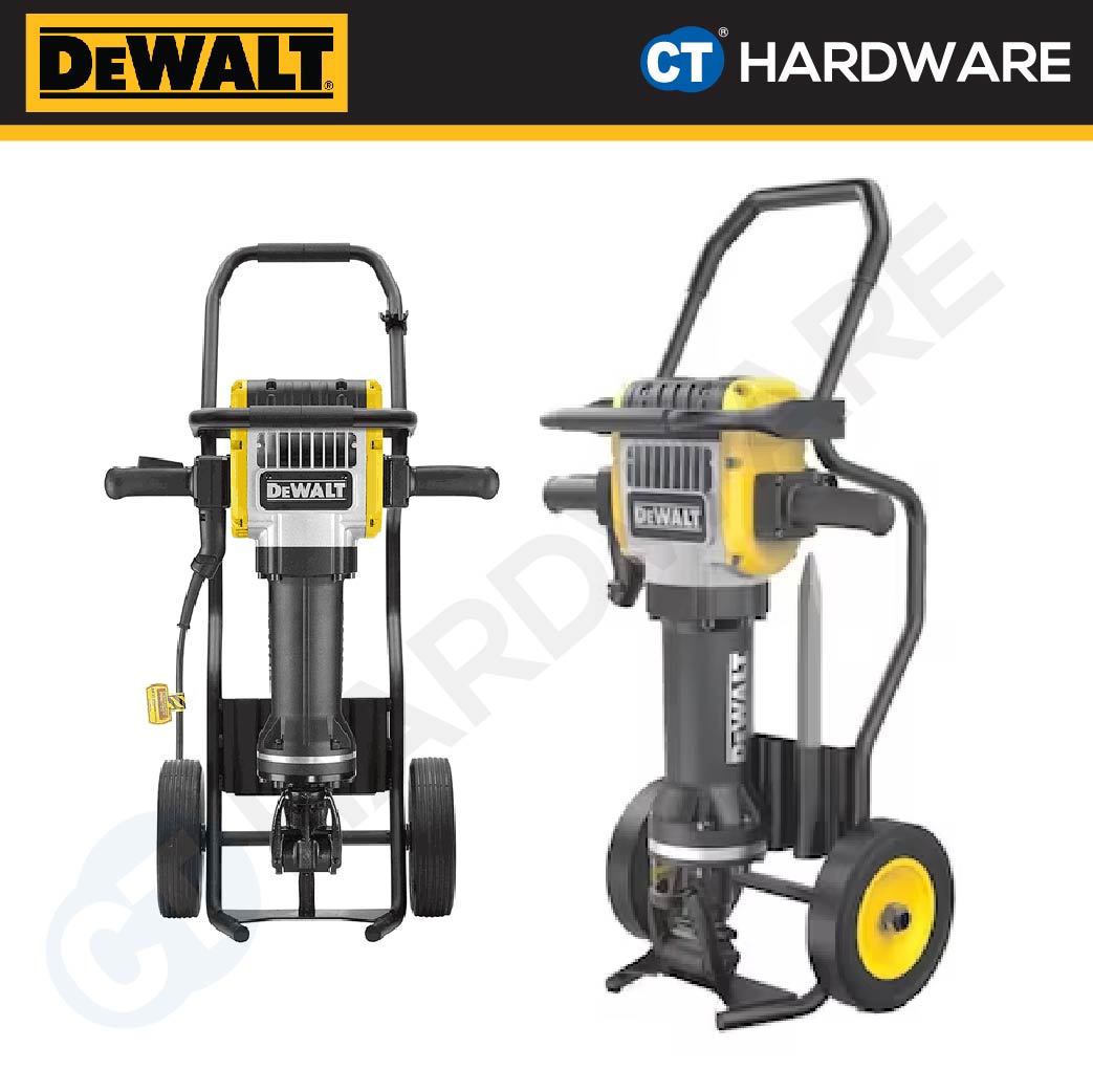 DEWALT D25981K HEX PAVEMENT BREAKER WITH TROLLEY 28MM 30KG 2100W MAX 72J 960BPM