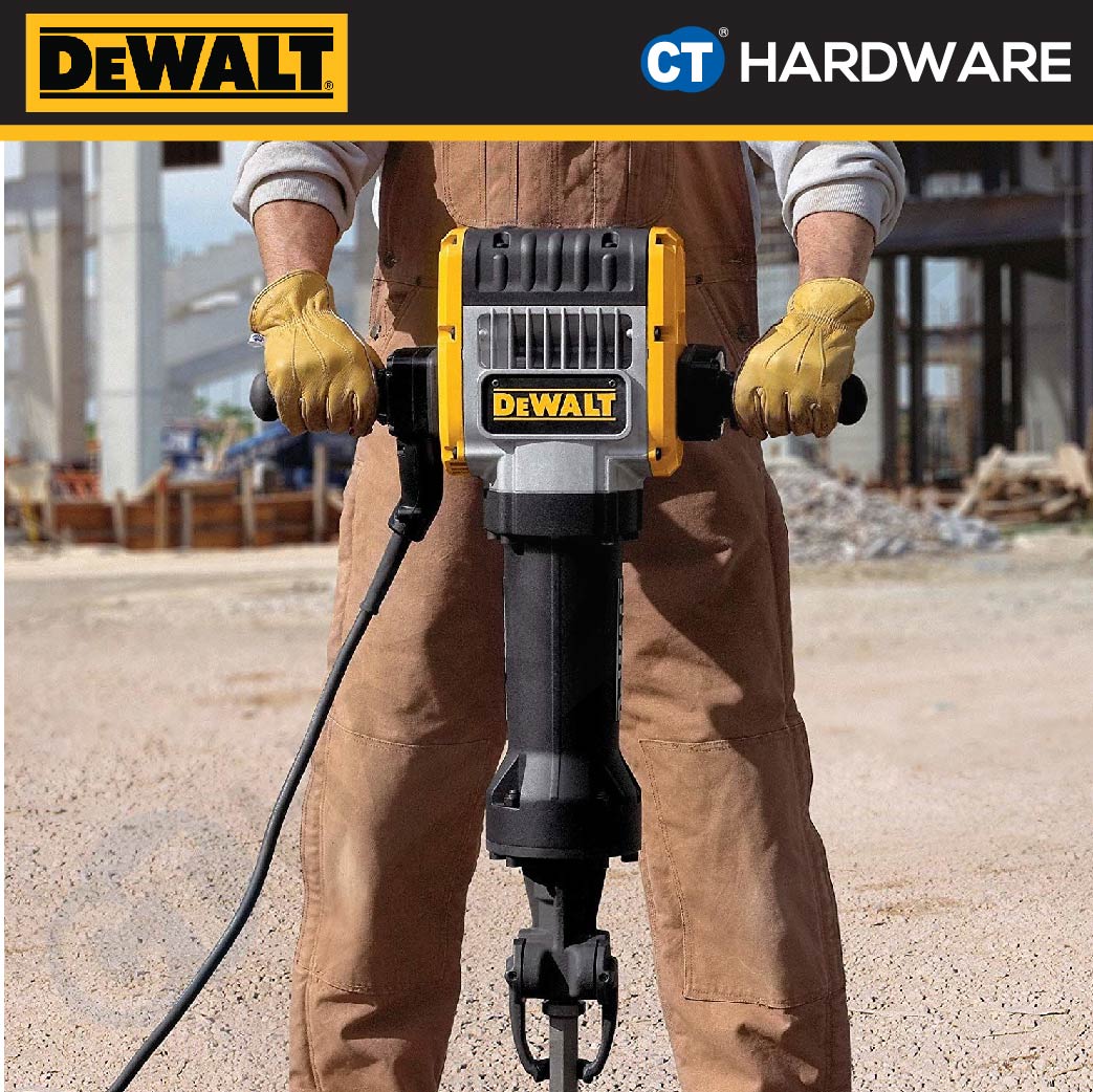 DEWALT D25981K HEX PAVEMENT BREAKER WITH TROLLEY 28MM 30KG 2100W MAX 72J 960BPM
