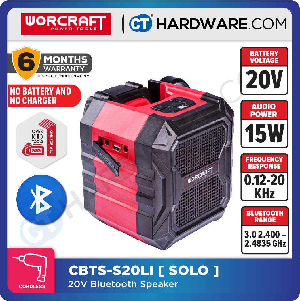 Worcraft CBTS-S20Li 20V Bluetooth Speaker 15W