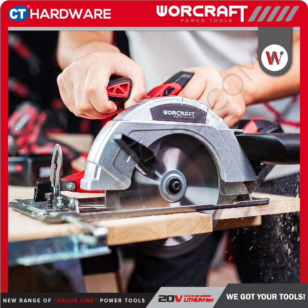 Worcraft CCS-S20Li 20V Cordless Circular Saw 165mm 6-1/2" 3800RPM