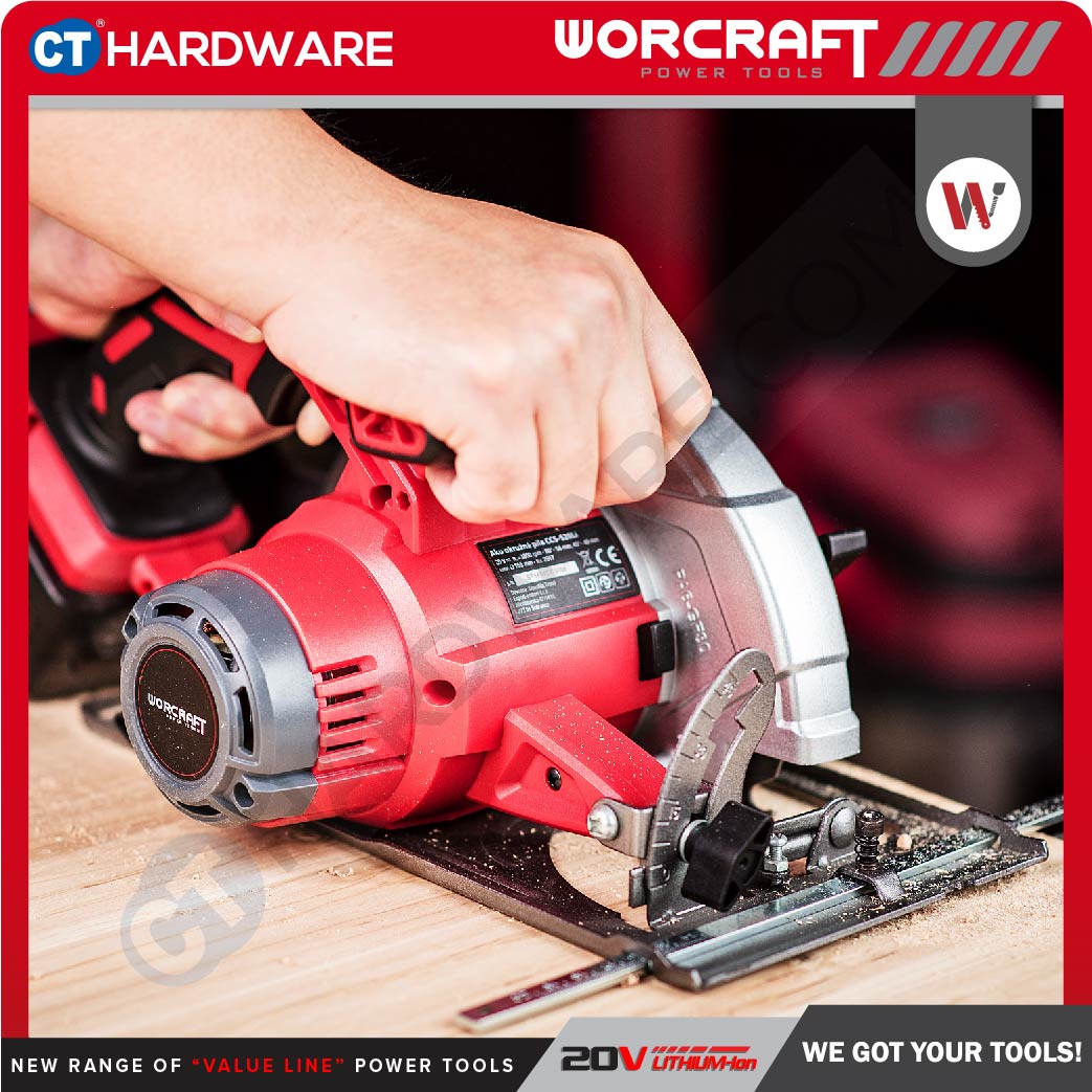 Worcraft CCS-S20Li 20V Cordless Circular Saw 165mm 6-1/2" 3800RPM