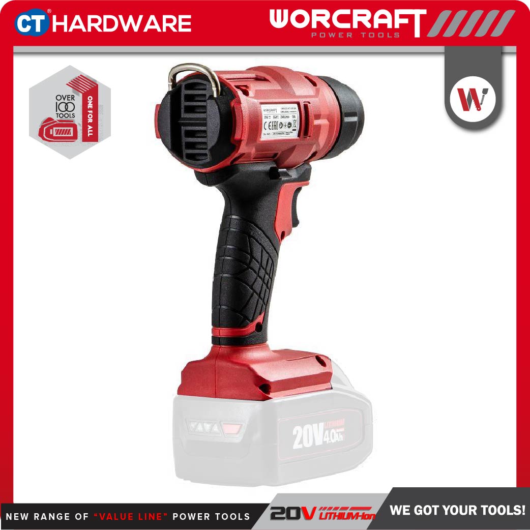 Worcraft CHG-S20Li 20V Cordless Hot Air Gun 300W 200L/min