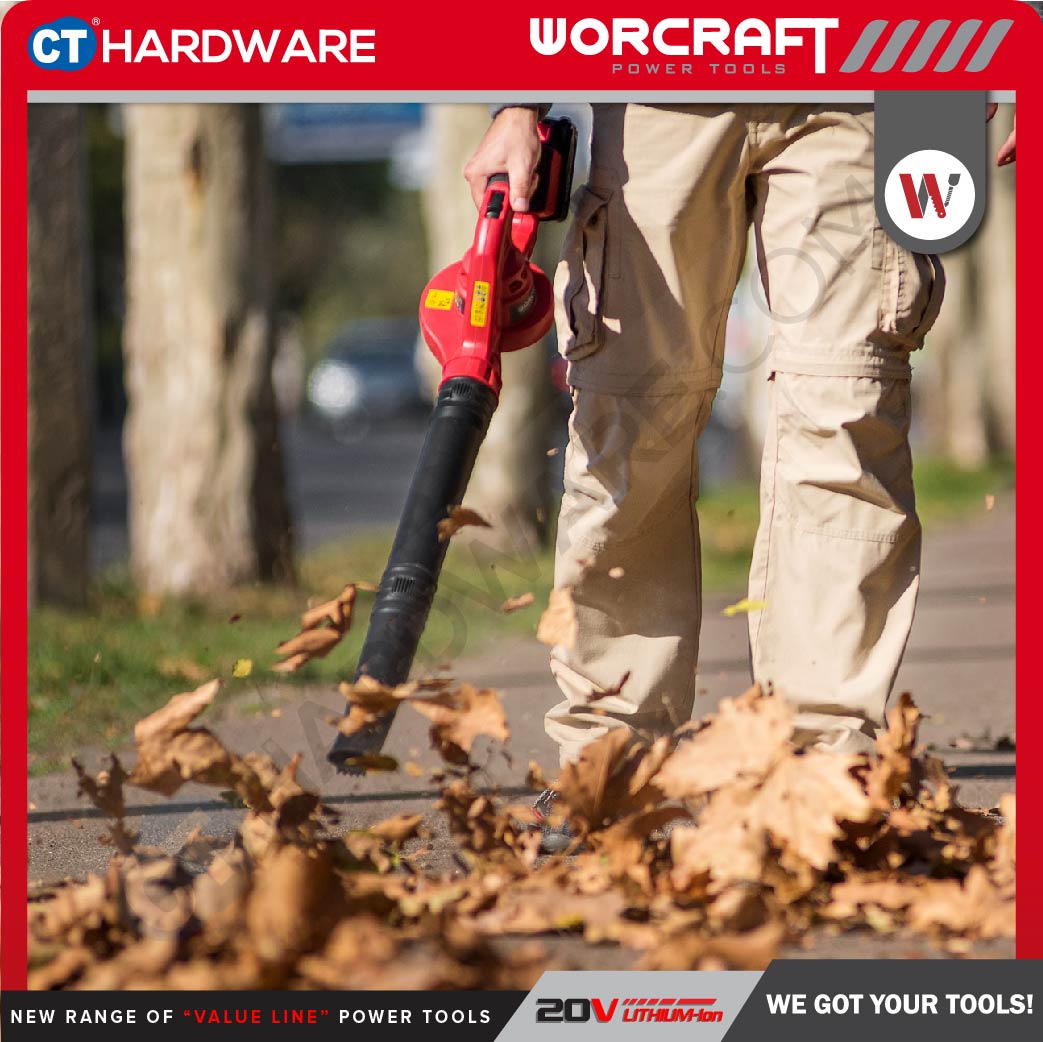 Worcraft CLB-S20Li 20V Cordless Blower 13000RPM 3.5m3/min