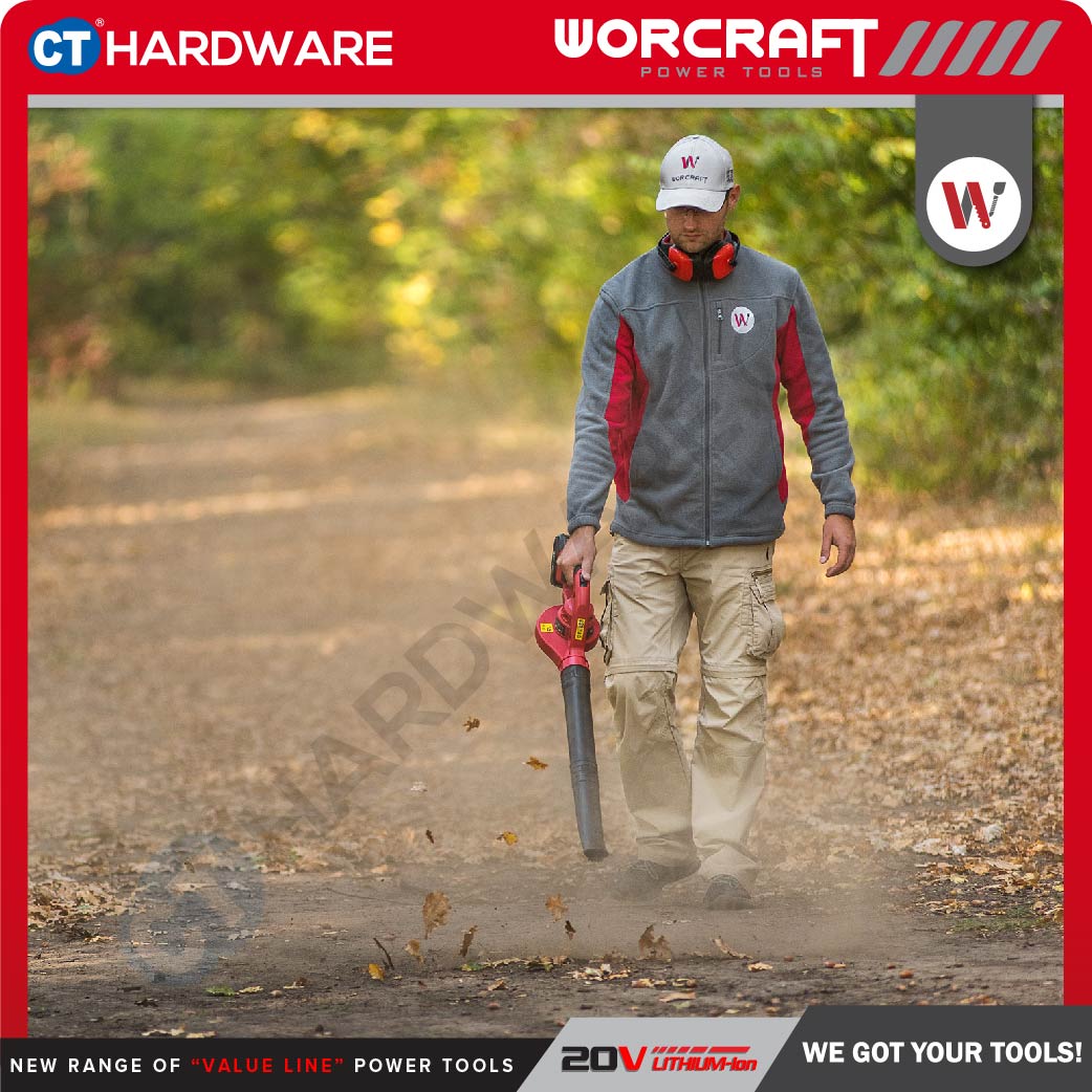 Worcraft CLB-S20Li 20V Cordless Blower 13000RPM 3.5m3/min