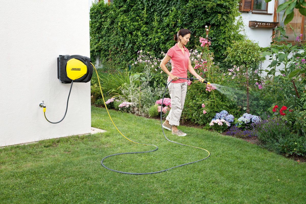 KARCHER 26452180 PREMIUM HOSE BOX CR 7.220 AUTOMATIC REEL COME WITH 20M + 2M HOSE,SPRAY NOZZLE & WALL BRACKET CR7220