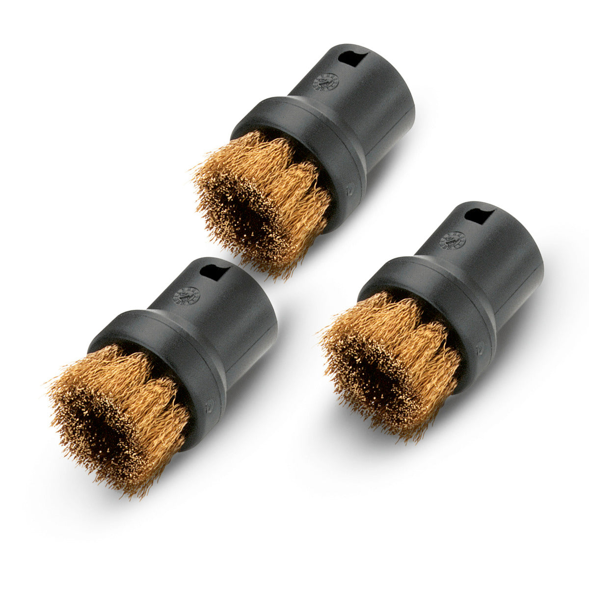 Karcher 28630610 Round Brush Kit With Brass Bristles Heavy Stains (pack of 3)