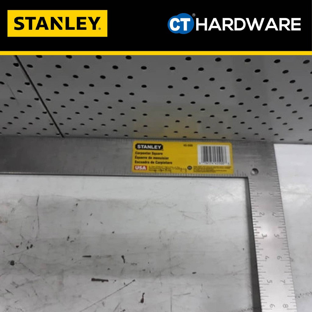 STANLEY 45-500 STEEL CARPENTER SQUARE RULER 24" X 16" (IMPERIAL) 45500