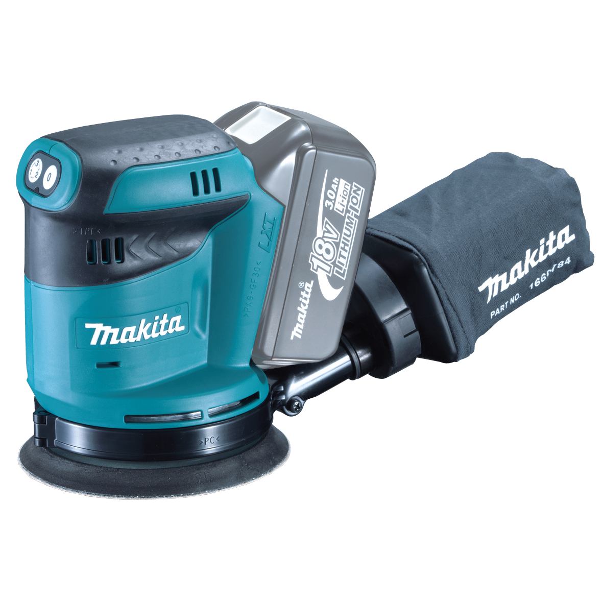 Makita DBO180Z LXT 18V Cordless Random Orbital Sander 5" 125mm (Body Only)