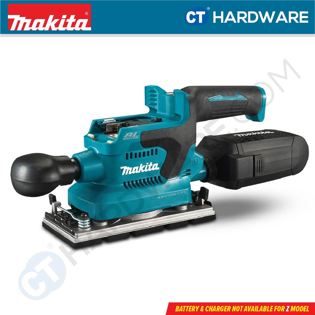 Makita DBO380RTJ/ Z LXT 18V Cordless Brushless Finishing Sander 93x185mm (Body Only | 2-Battery)