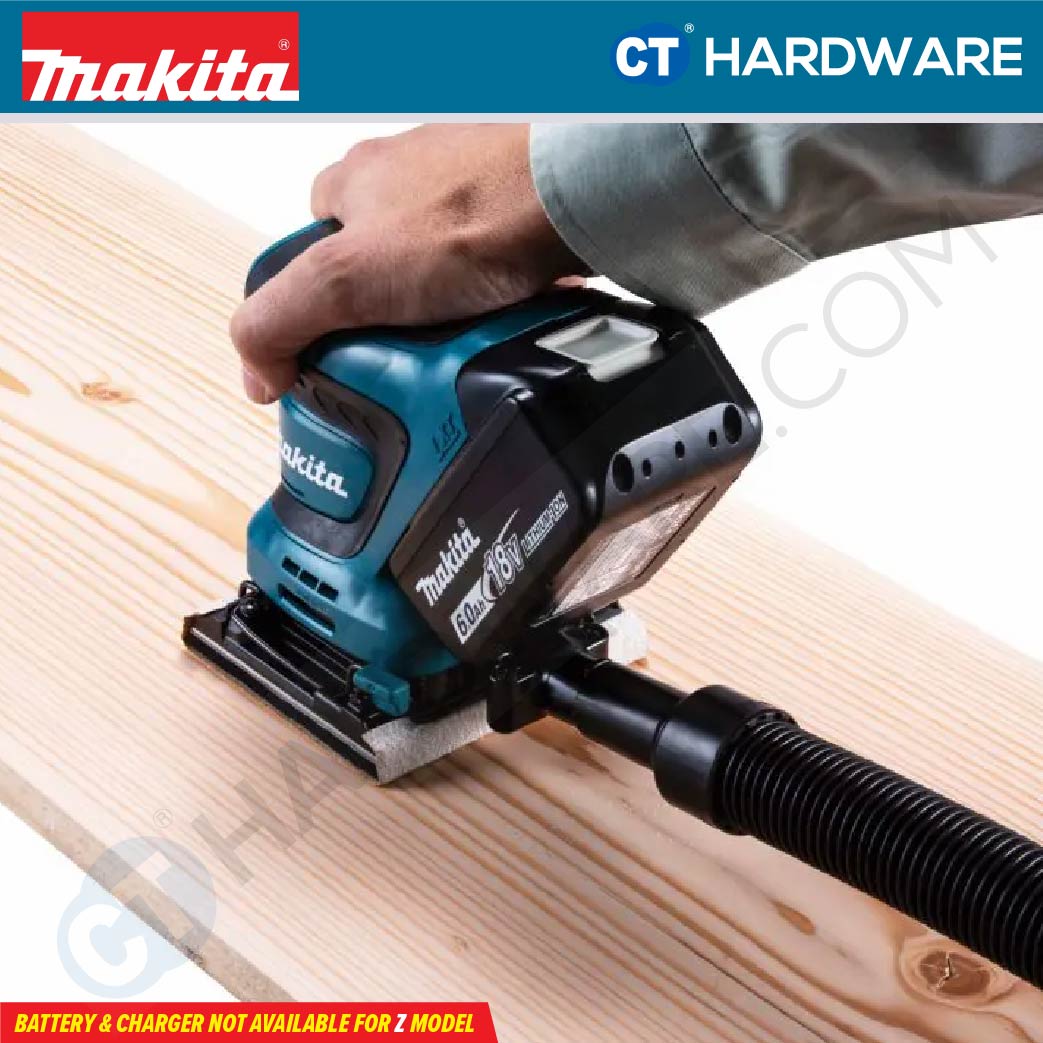 Makita DBO481RTJ/ Z LXT 18V Cordless Finishing Sander 112x102 Mm (Body Only | 2-Battery)