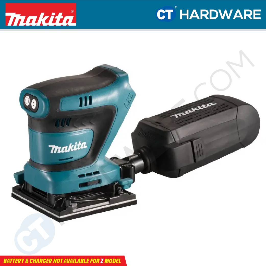 Makita DBO481RTJ/ Z LXT 18V Cordless Finishing Sander 112x102 Mm (Body Only | 2-Battery)