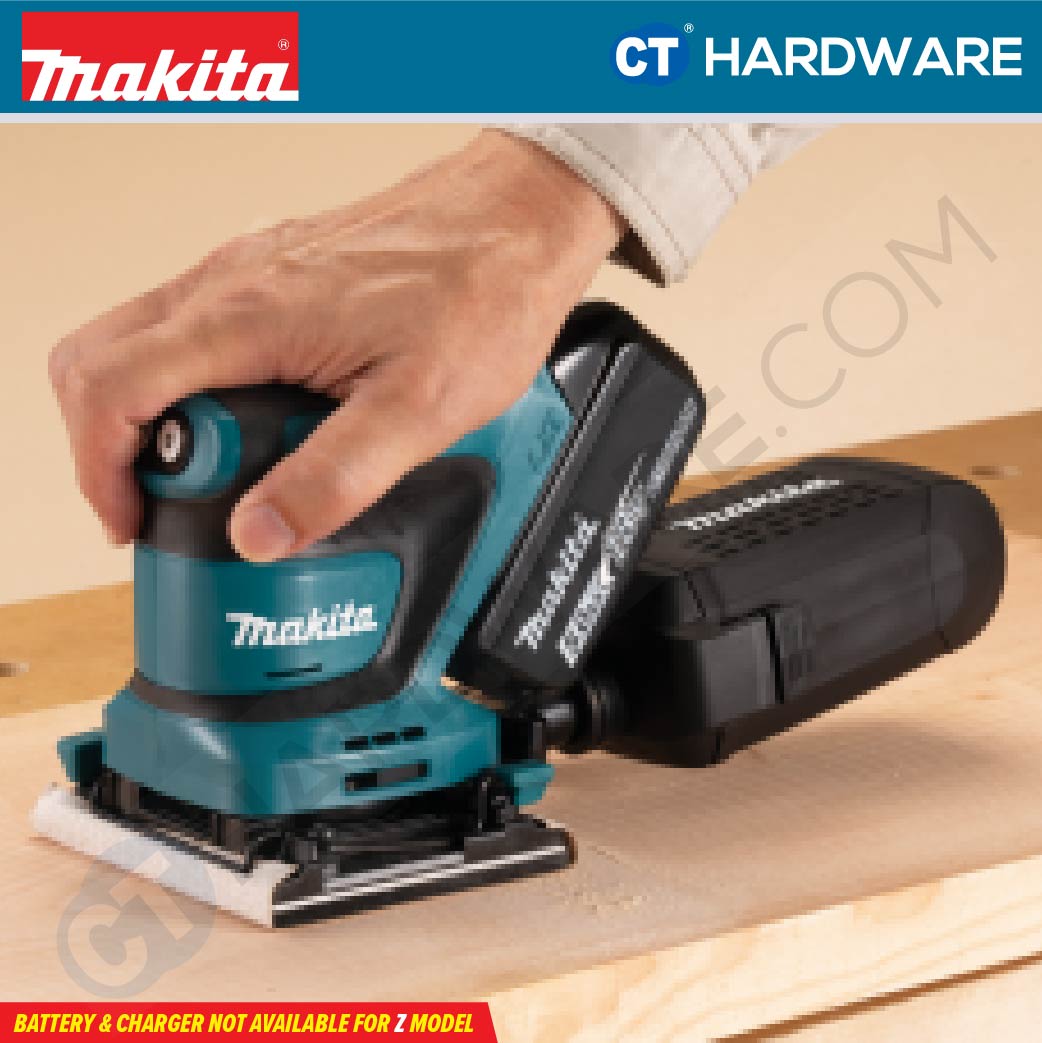 Makita DBO481RTJ/ Z LXT 18V Cordless Finishing Sander 112x102 Mm (Body Only | 2-Battery)
